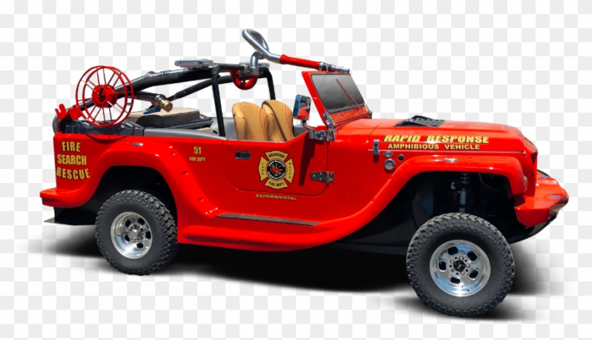 Fire Rescue Watercar - Amphibious Firefighting Vehicle Clipart