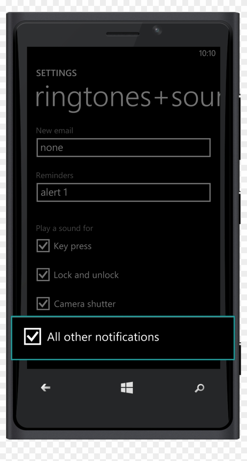 Windows Phone - Windows Phone 10 Настройка Звука Clipart