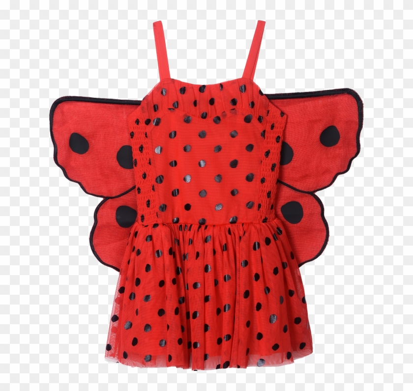 Stella Mccartney Kids Bonny Dress Lady Bugs W/wings - Illustration Clipart #3371528