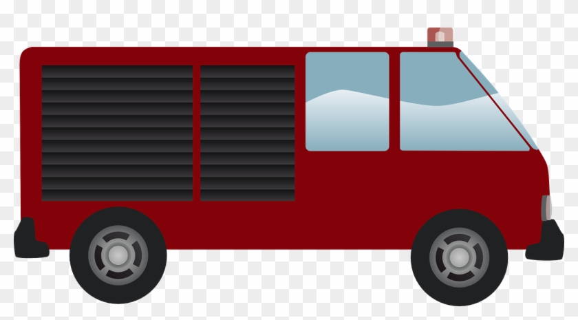 Fire Van Clipart - Png Download