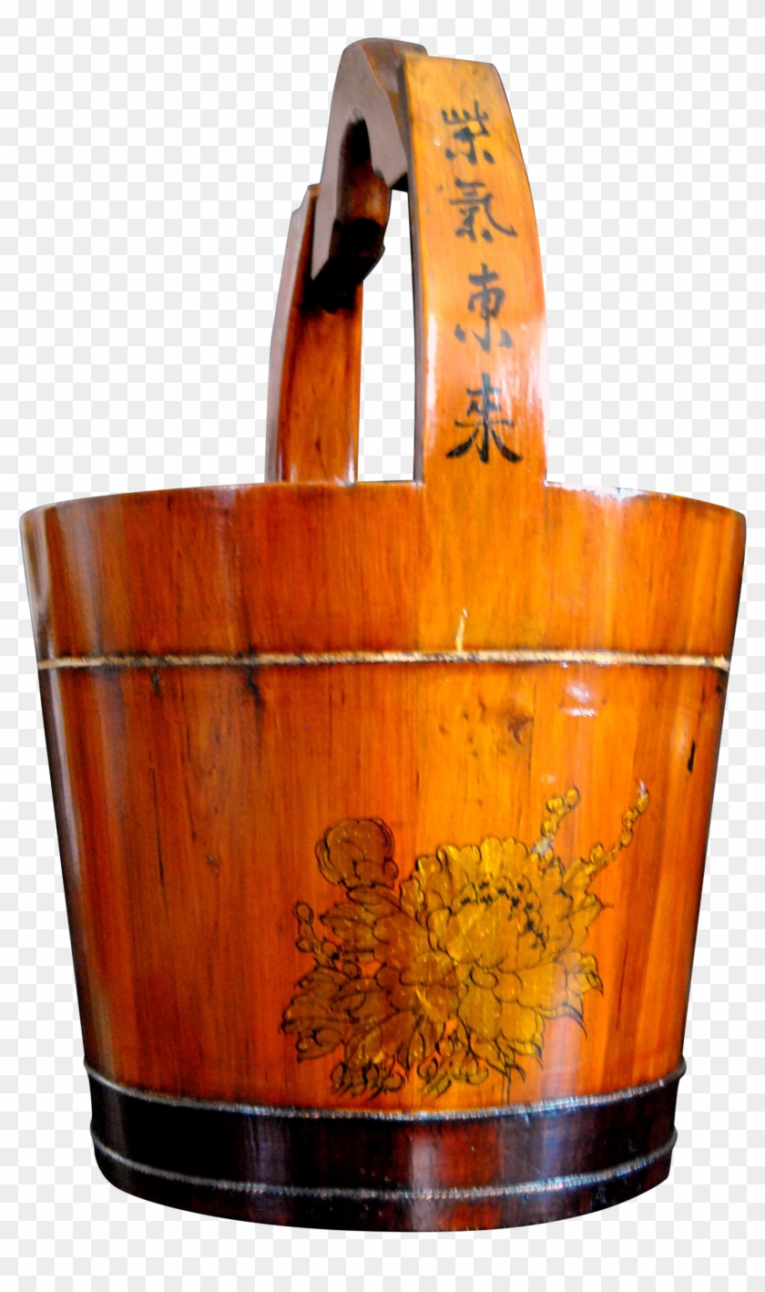 Japanese Wooden Bucket Uchimizu Water Barrel On Chairish - Beer Clipart #3371645