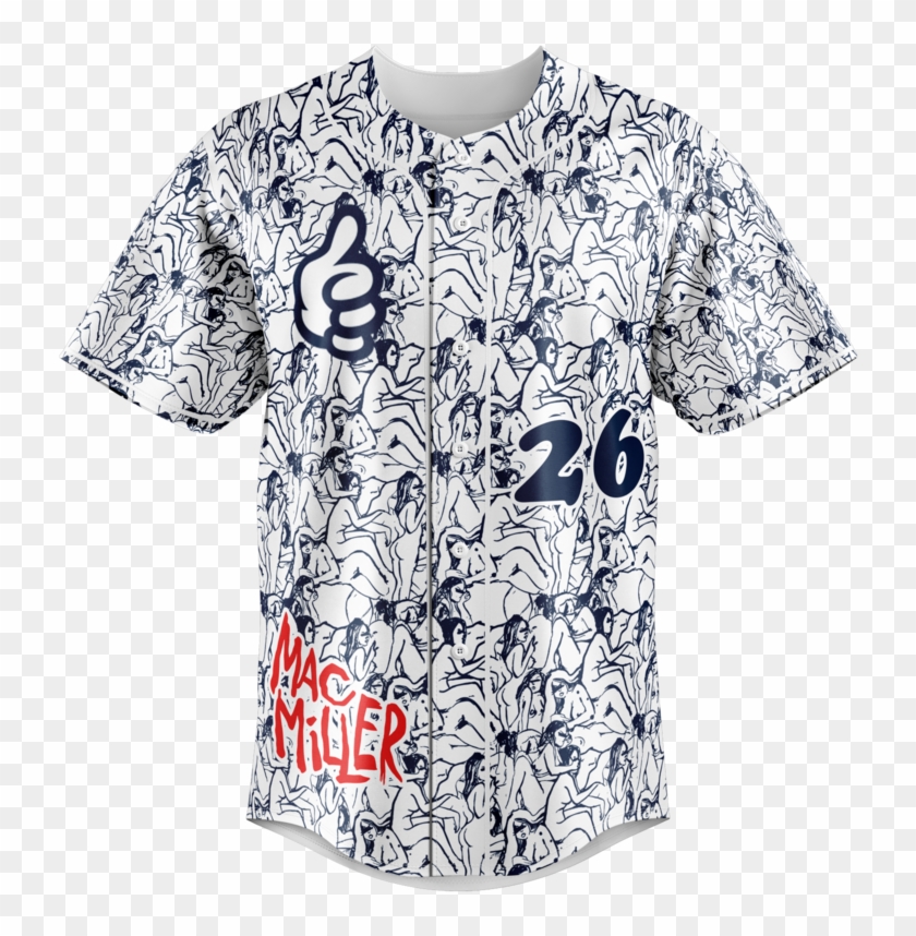 Mac Miller Baseball Jersey 02 - Blouse Clipart