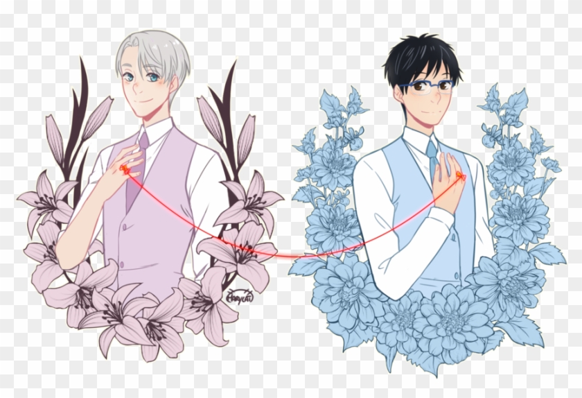 Наклейка Victor Nikiforov X Yuuri Katsuki » Yuri On - Victor X Yuri Fanart Clipart