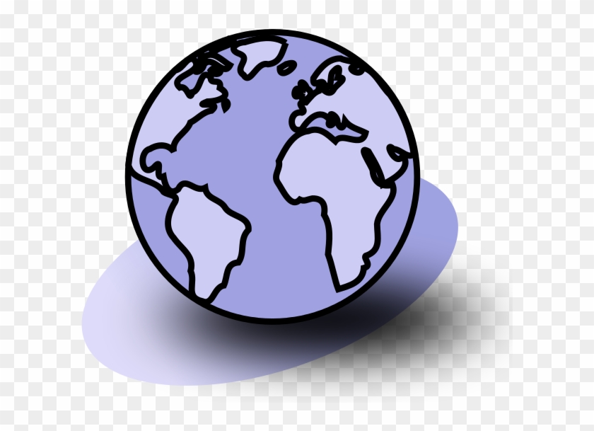 Purple Geography Icon - Circle Clipart