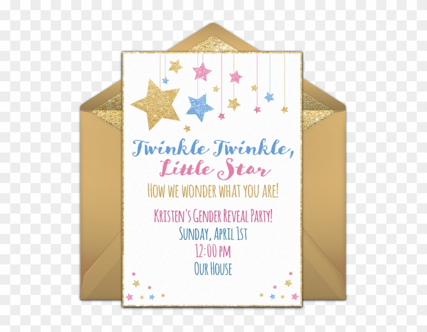 Twinkling Stars Online Invitation - Birthday Clipart #3372514