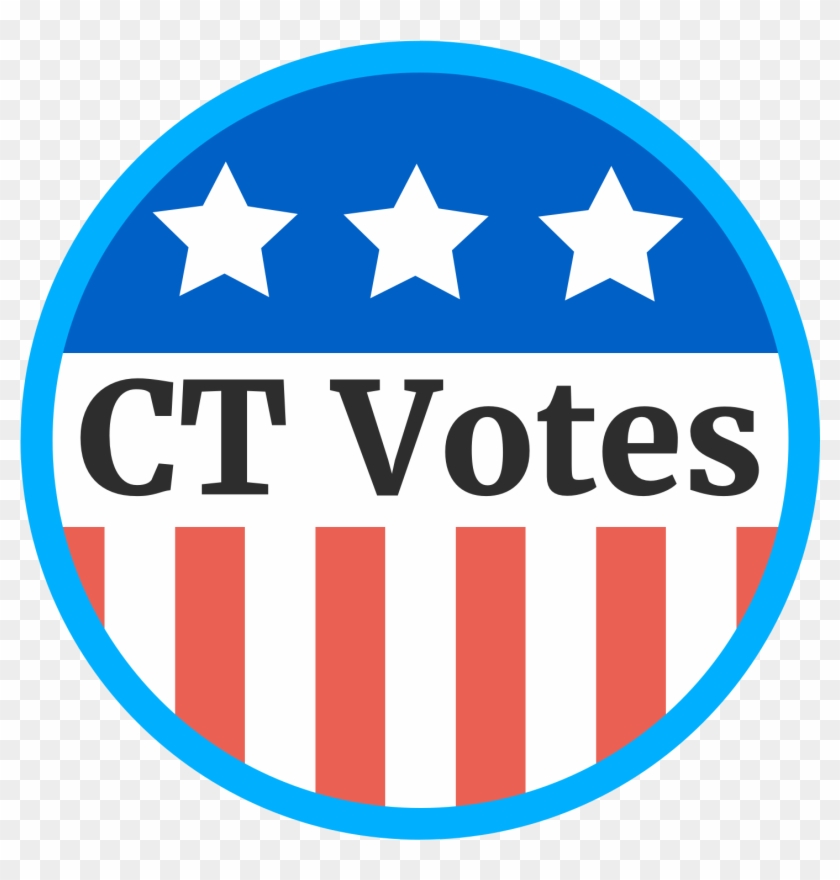 Connecticut I Voted Sticker 2018 Clipart #3373459