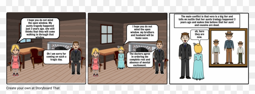 Open Window Conflict - Cartoon Clipart