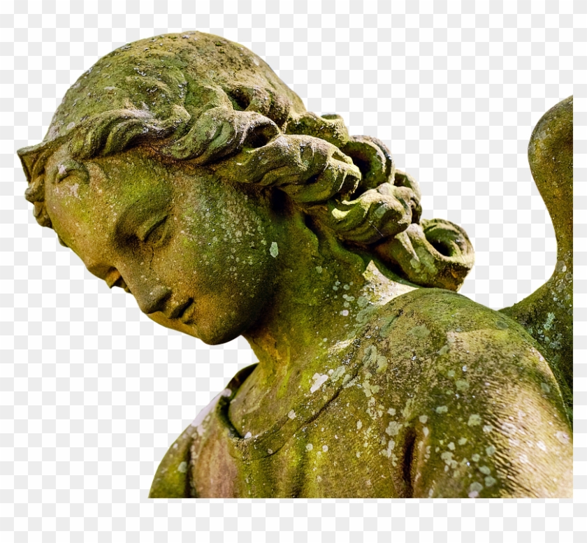 Angel Face Statue Figure Sculpture Tombstone Clipart #3373737