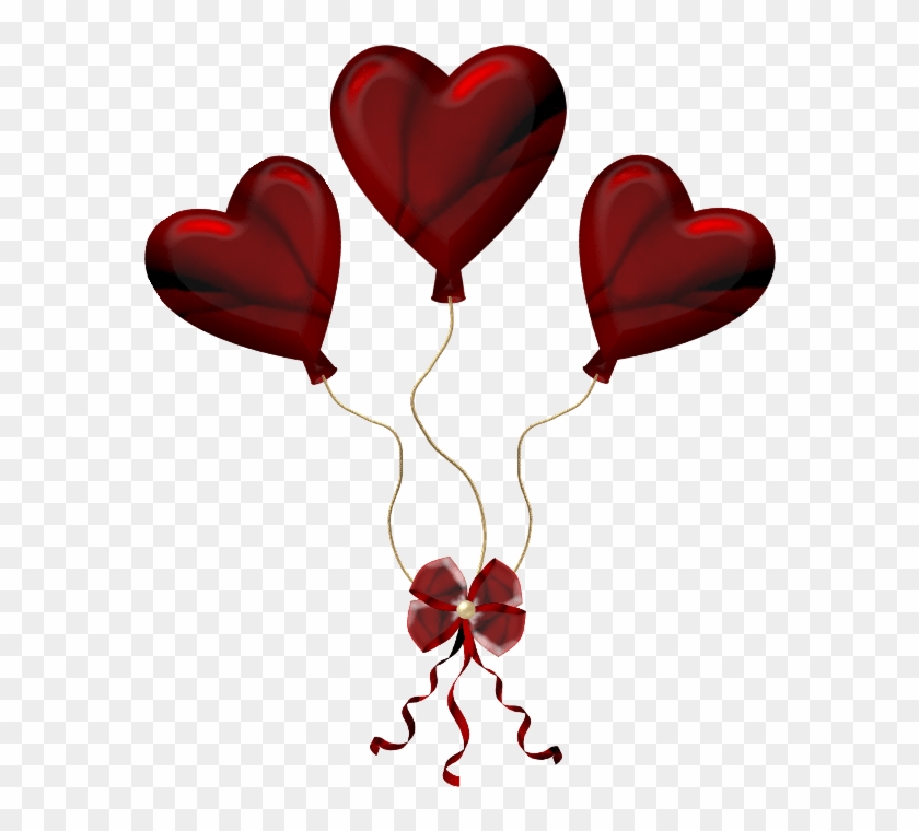 Three Heart Balloons - Three Heart Clipart #3373783