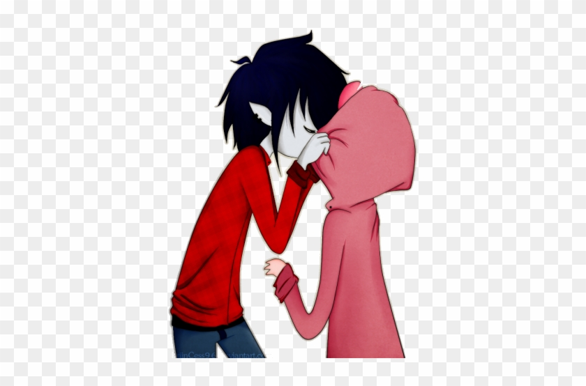 #marshall Lee #prince Gumball #gumlee - Marshall Lee And Prince Bubblegum Kiss Clipart #3374221