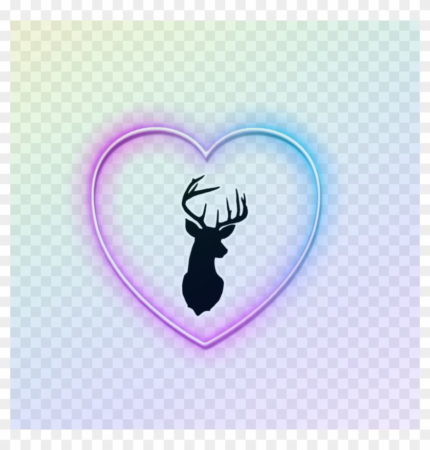 #heart #deer - Deer Clipart #3374307