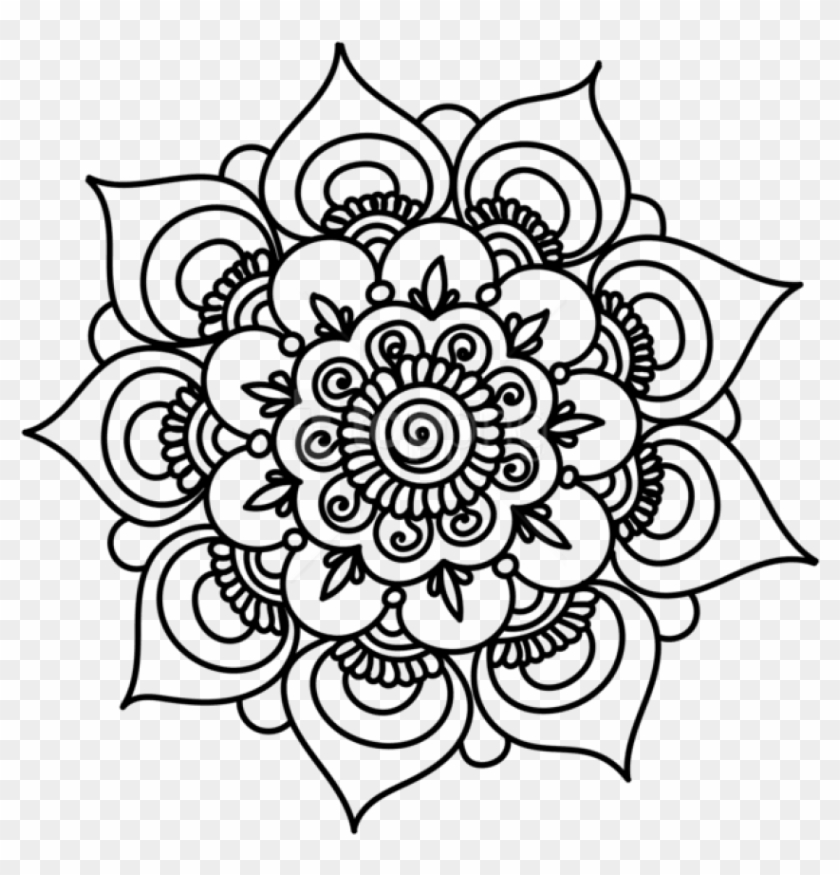 Free Png Mandala Decor Png Images Transparent - Mandala Clipart