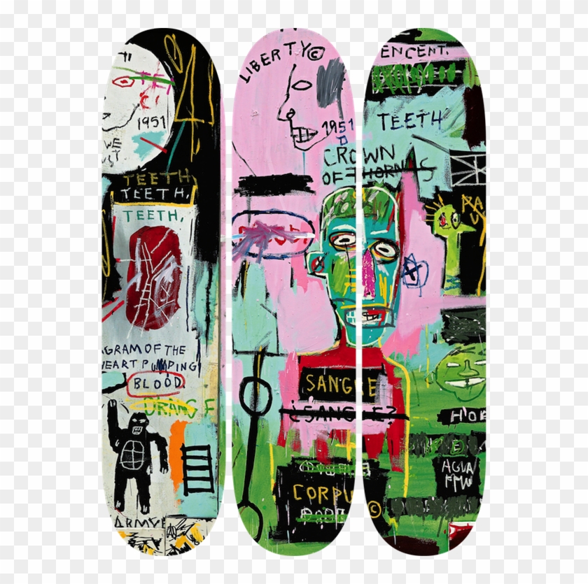Trending Artworks - Jean Michel Basquiat Skateboards Clipart #3374799