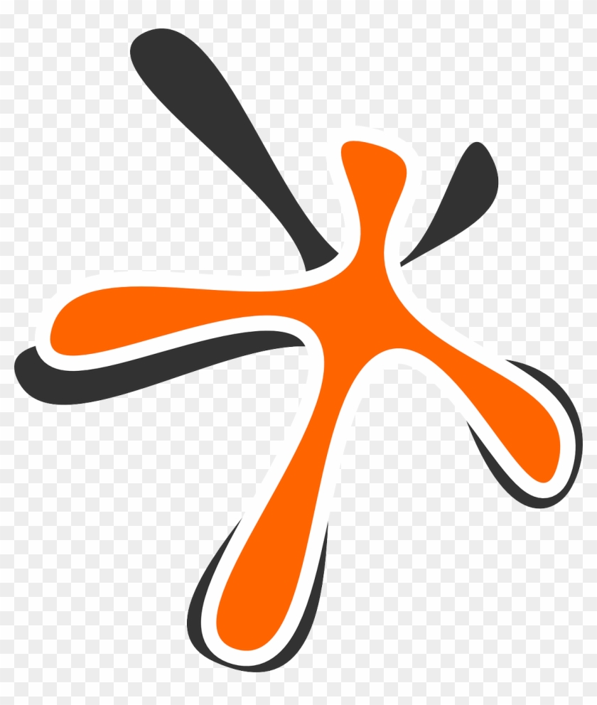 Splash Ink Orange Black Drop Png Image - Bercak Cat Kuning Dan Orange Clipart