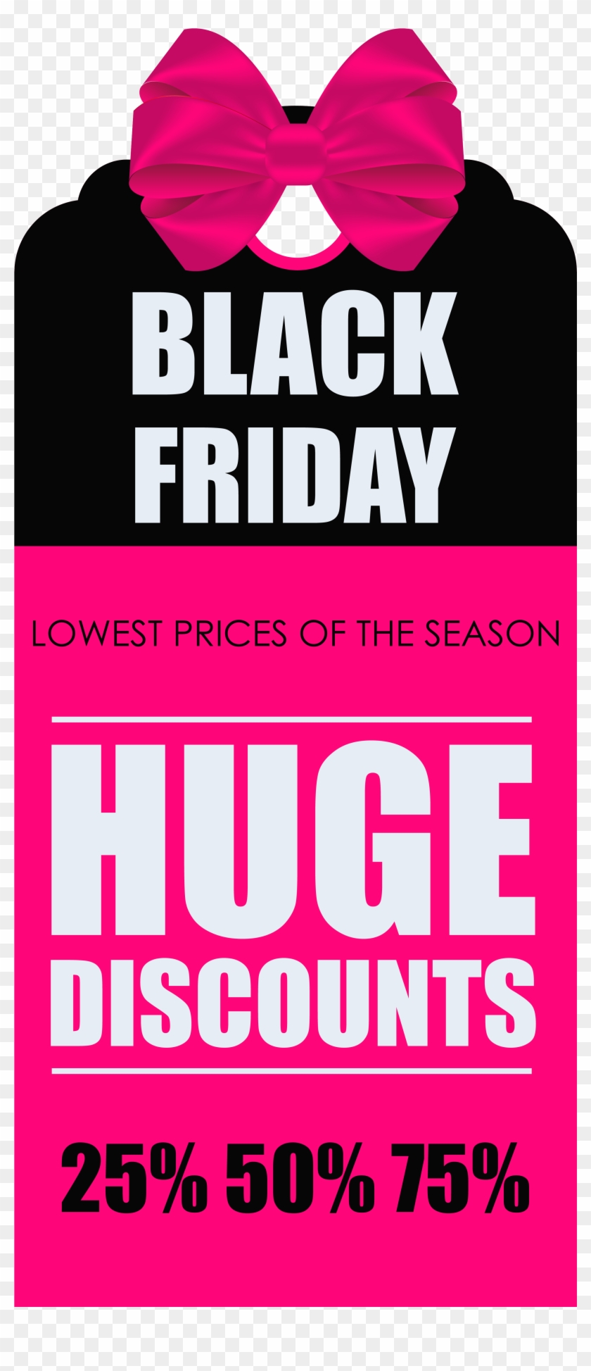 Black Friday Huge Discounts Tag Png Clipart Picture - Tags Black Friday Png Transparent Png