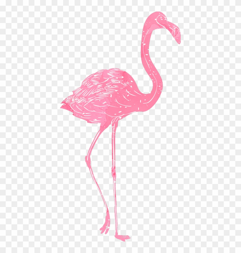 Watercolour Flamingo Wall Sticker - Vinilos De Flamencos Png Clipart