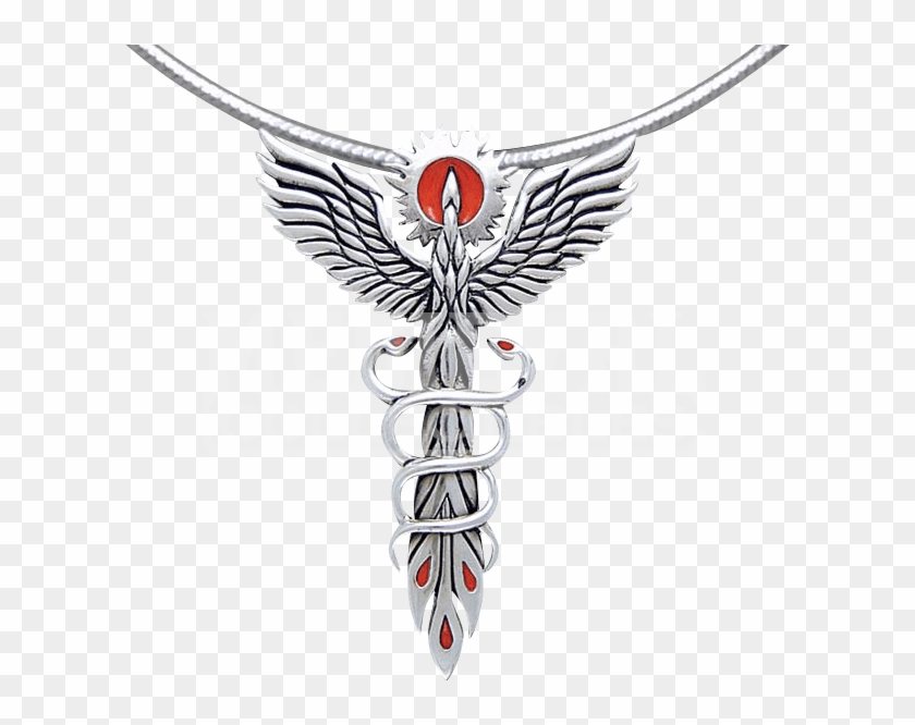 Medical Symbol With Phoenix Clipart