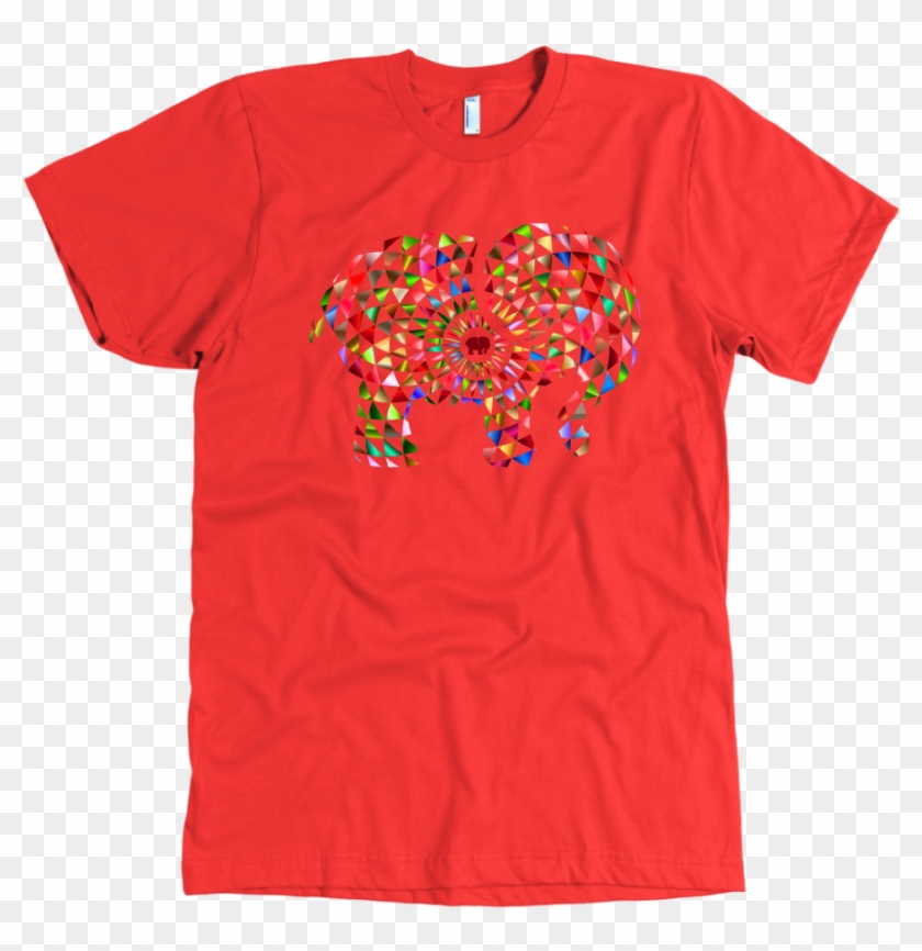 Mens Elephant Mandala American Apparel T-shirt - T-shirt Clipart