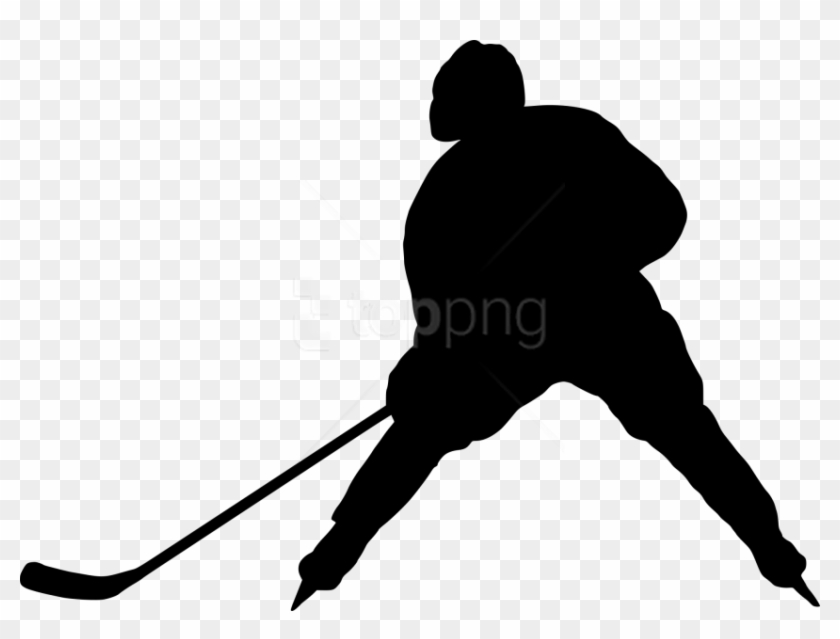 Free Png Hockey Silhouette Png - Hockey Player Silhouette Png Clipart #3377354