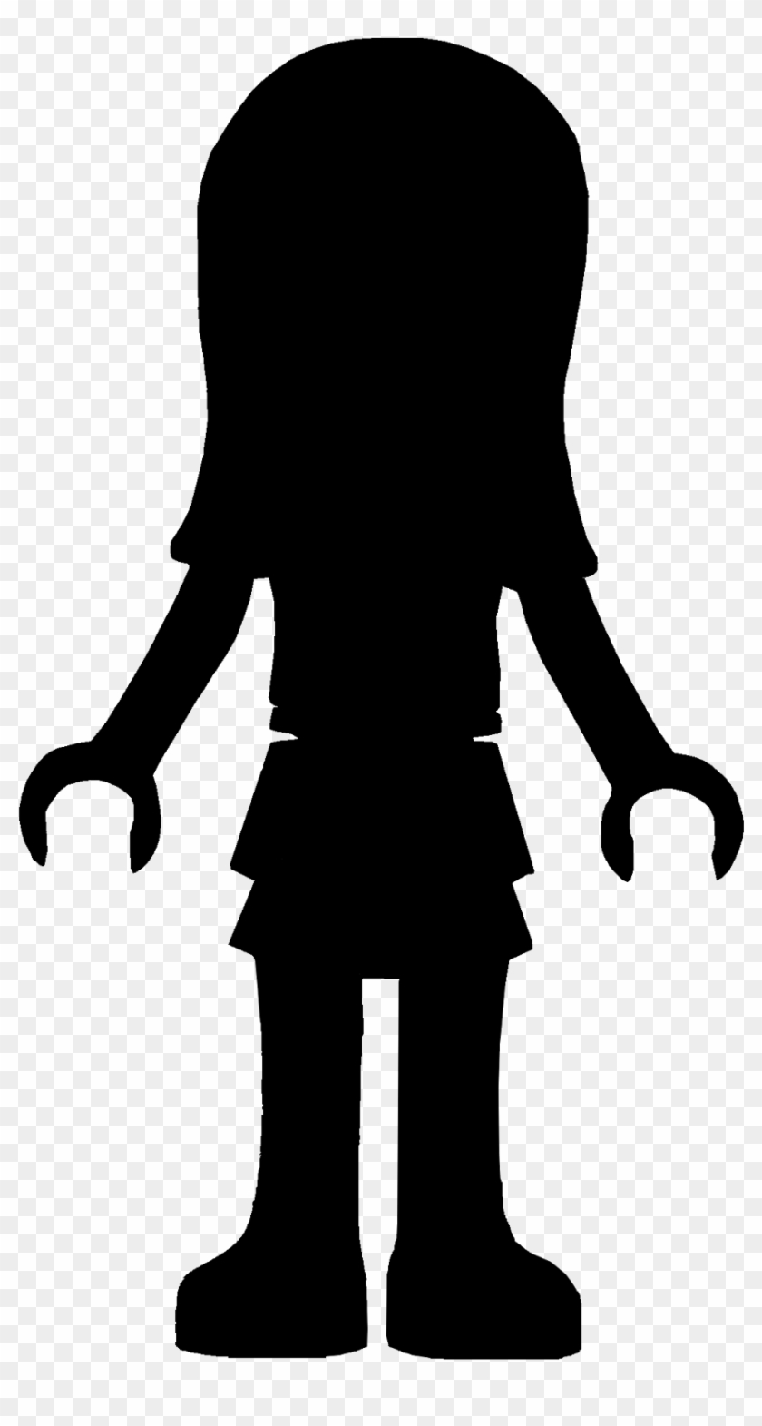 Lego Friends T-shirt Transfer - Lego Girl Outline Clipart #3377483