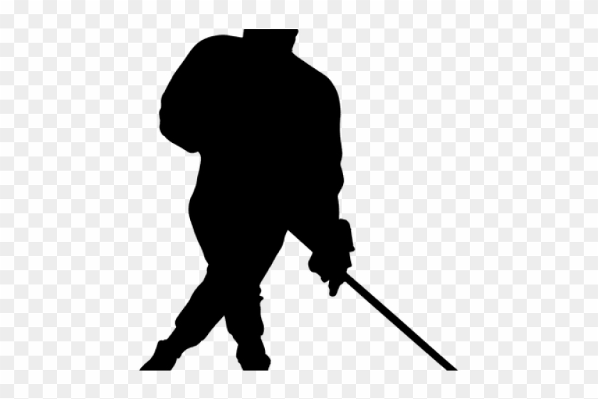 Hockey Player Silhouette - Silhouette Clipart #3377614