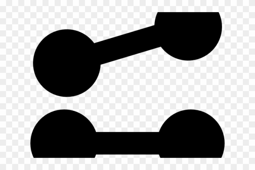 Dumbbells Clipart Silhouette - Circle - Png Download #3377663