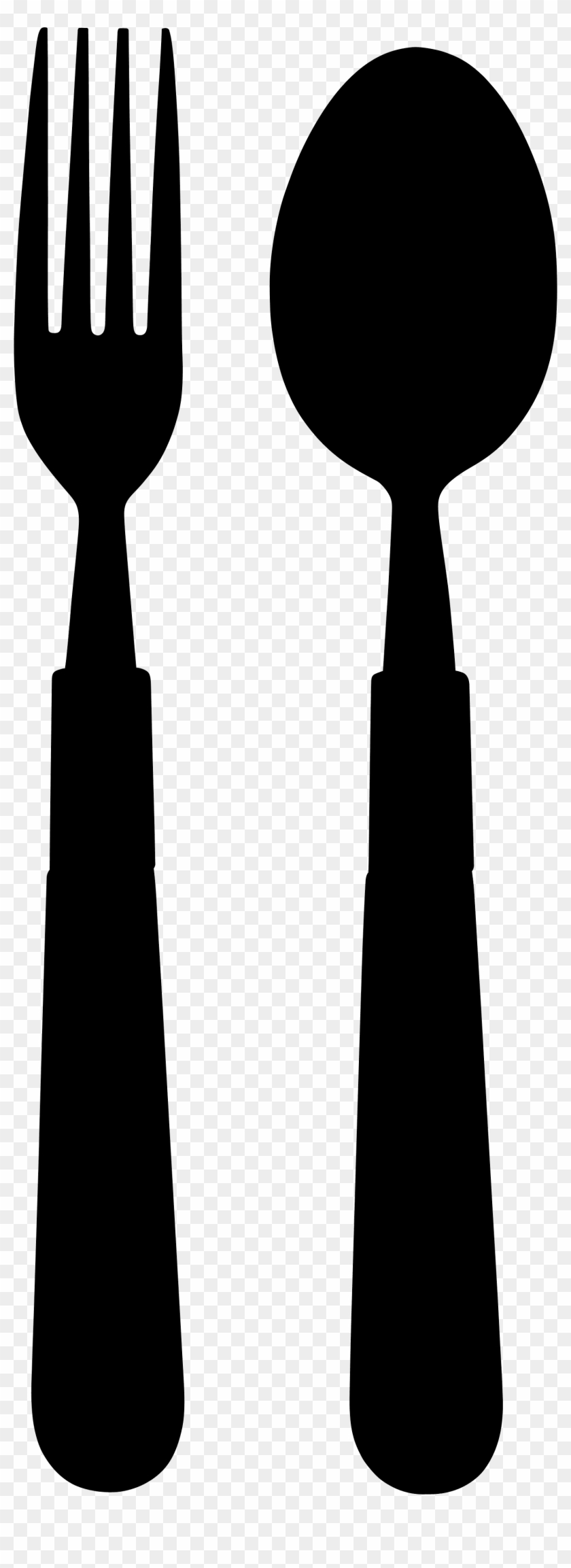Fork And Spoon Silhouette Clipart