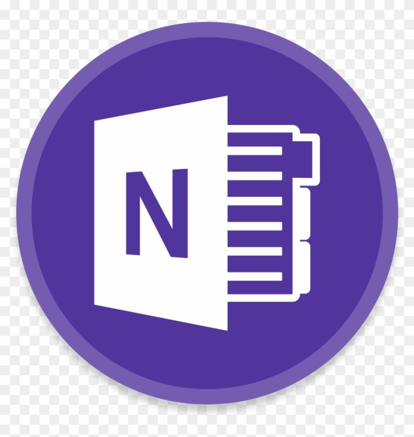 Onenote2 Icon - Word Circle Png Clipart #3378012
