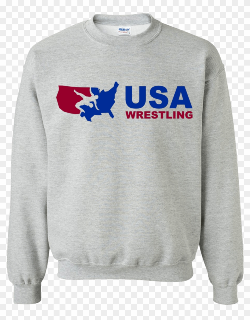 Agr Usa Wrestling Crewneck Pullover Sweatshirt - Ford Fiesta Christmas Sweater Clipart #3379363