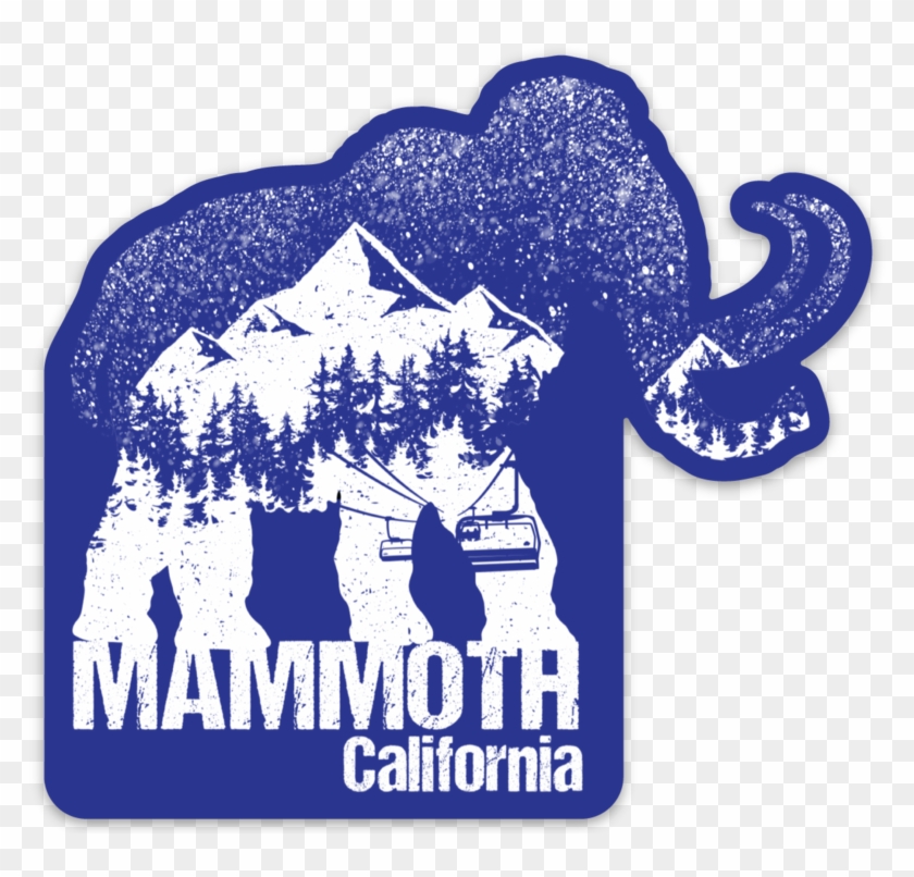 Snowy Mammoth Outdoor Decal - Illustration Clipart #3379632