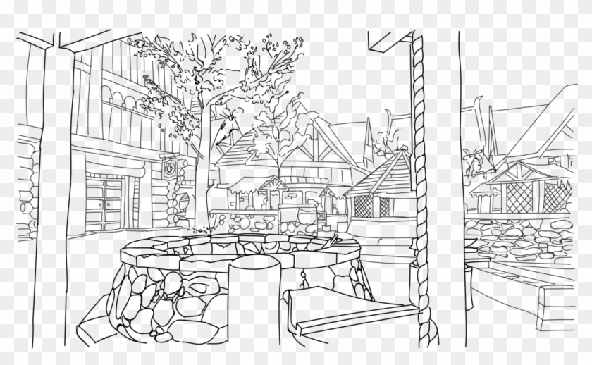 Skyrim Colouring Pages With Transparent Backgrounds - Line Art Clipart