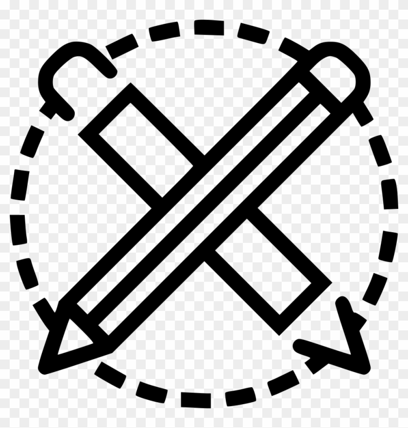 Pen Pencil Drawing Design Stationary Material Comments - Tools Icon Outline Clipart