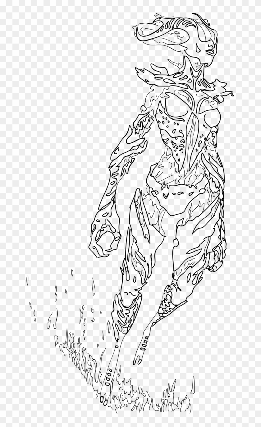 Skyrim Colouring Pages With Transparent Backgrounds - Figure Drawing Clipart