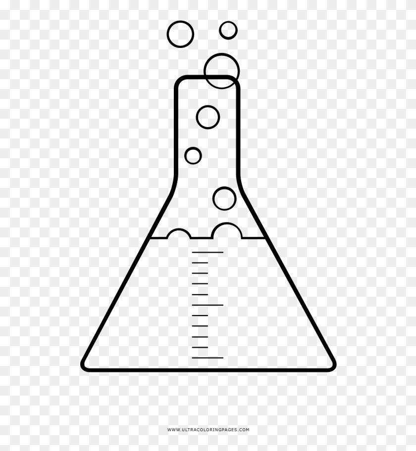Flask Coloring Page - Marking Tools Clipart