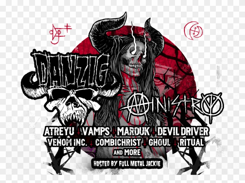 Danzig, Ministry, Vamps, Atreyu, Venom Inc - Illustration Clipart #3380362