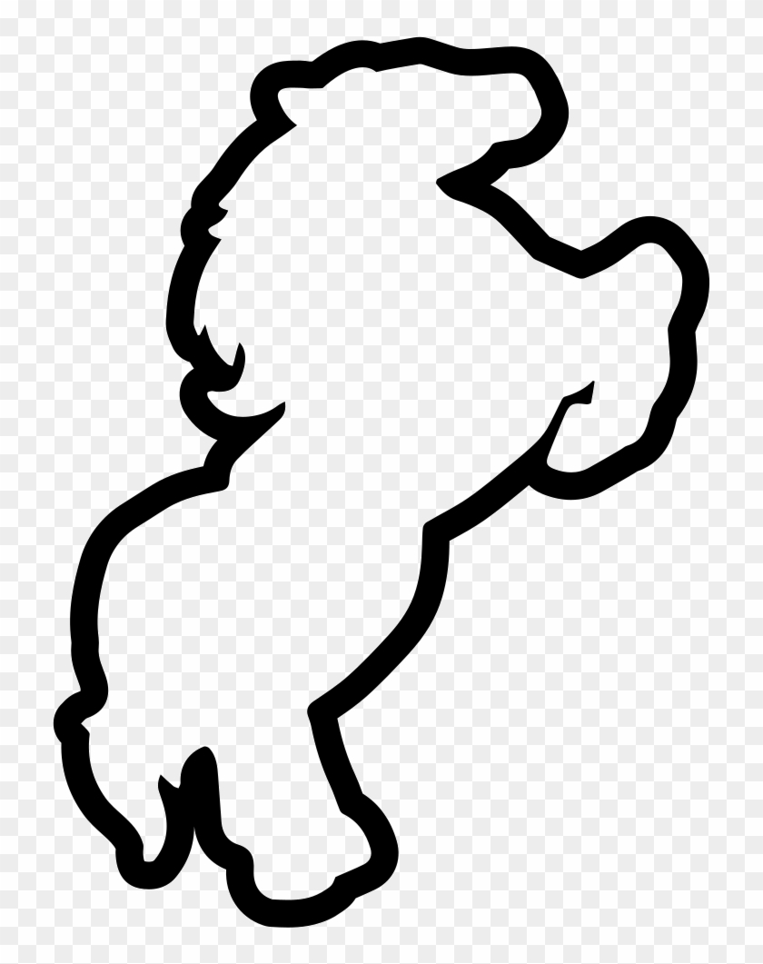 Horse Outline Raising Feet Side View Comments Clipart