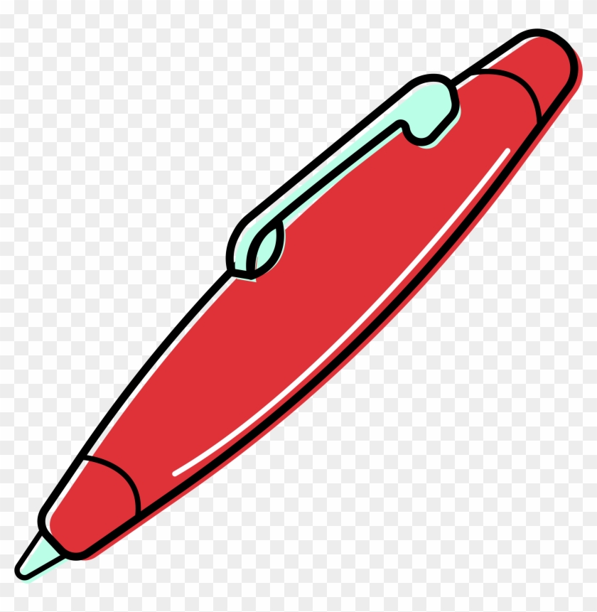 Pen Stationery Illustration Elements Hand Drawn Style Clipart