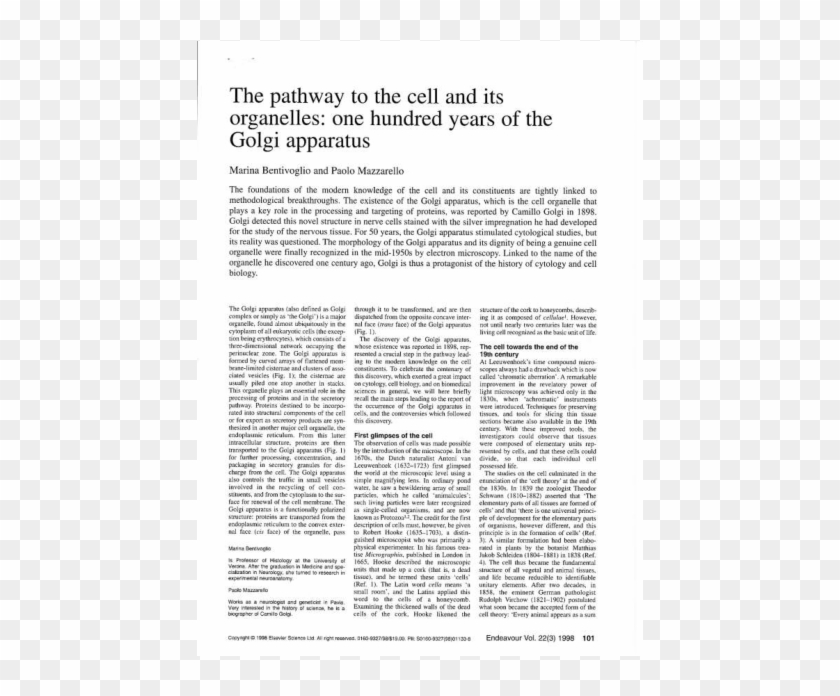 The Pathway To The Cell And Its Organelles - Text Pages For "from Cezanne To Suprematism: A Critical Clipart #3382125