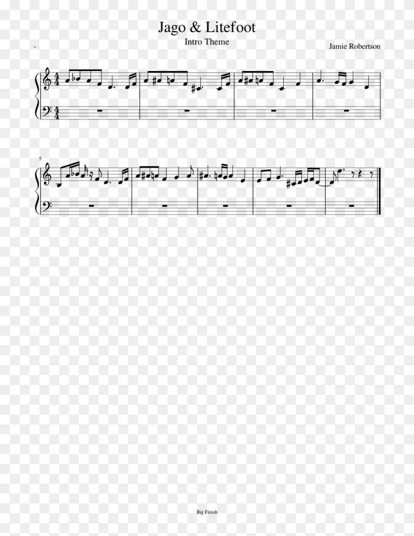 Jago Litefoot - Sheet Music Clipart