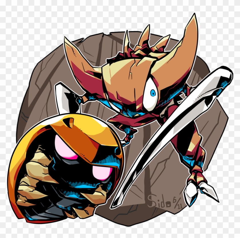 Resized To 70% Of Original - Pokemon Kabutops Art Clipart