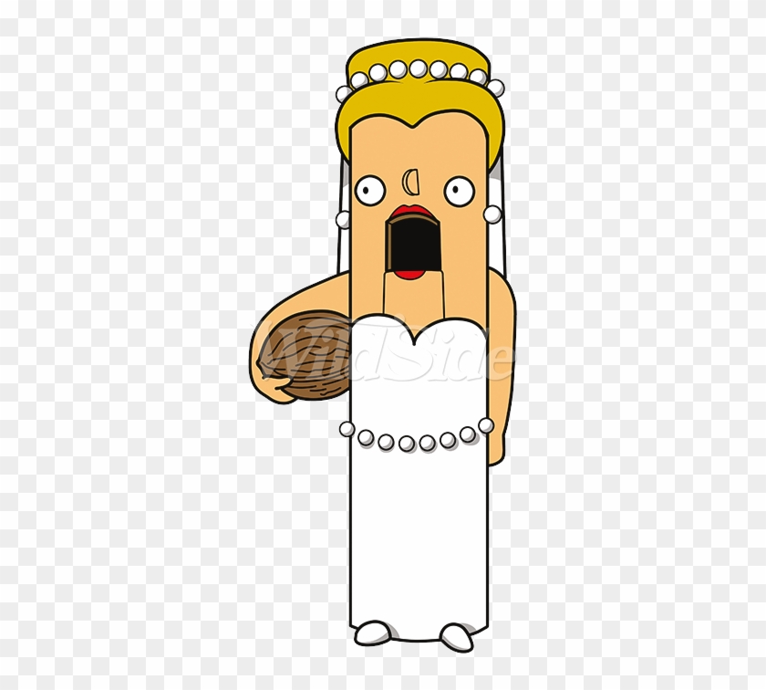 Blonde Nutcracker Bride - Cartoon Clipart #3383213