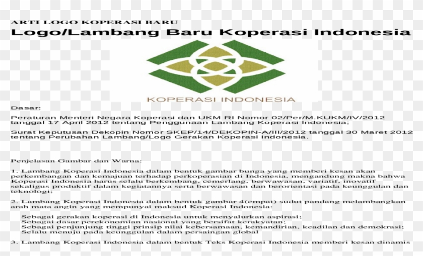 Lambang Koperasi Baru Dan Artinya Clipart