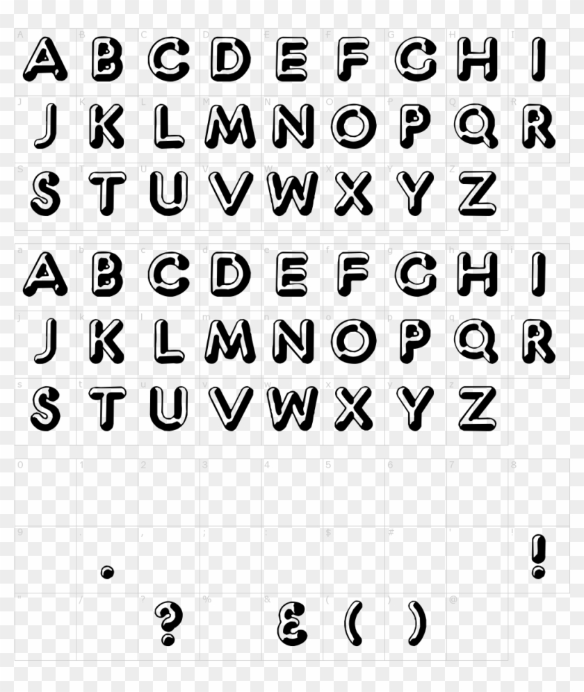 Font Characters - Crewniverse Font Clipart #3383489