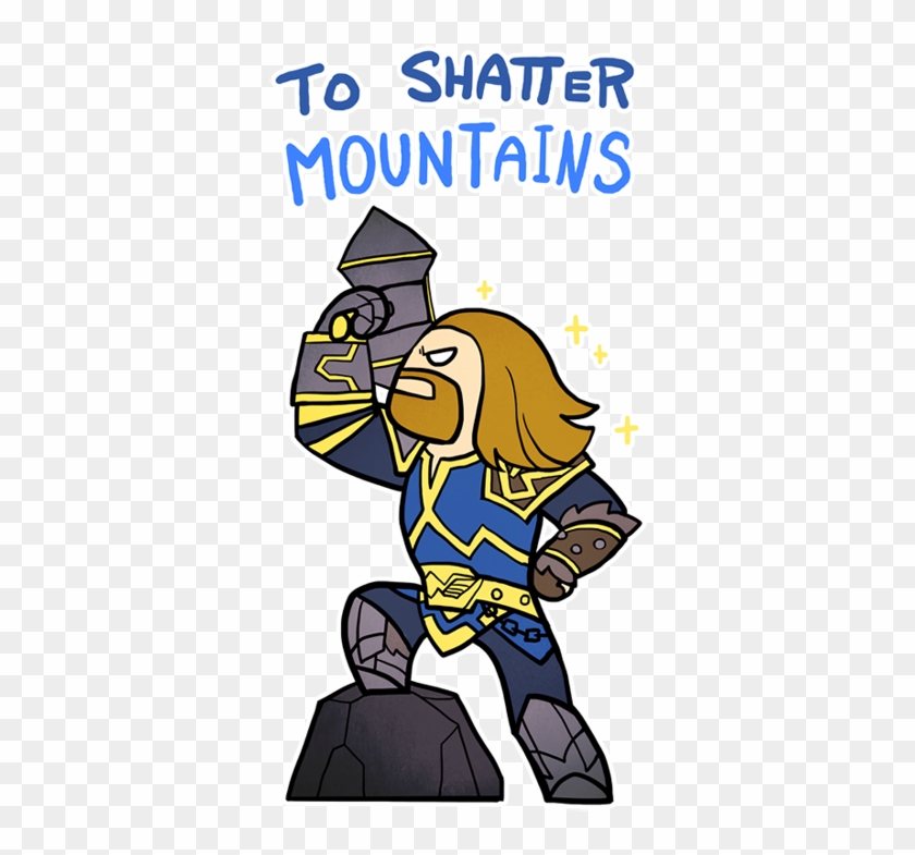 To Shatter Mountains By Zennore - Thor Smite Chibi Clipart