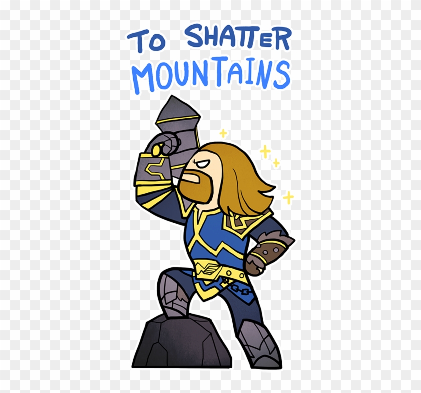 To Shatter Mountains By Zennore - Thor Smite Chibi Clipart #3383683