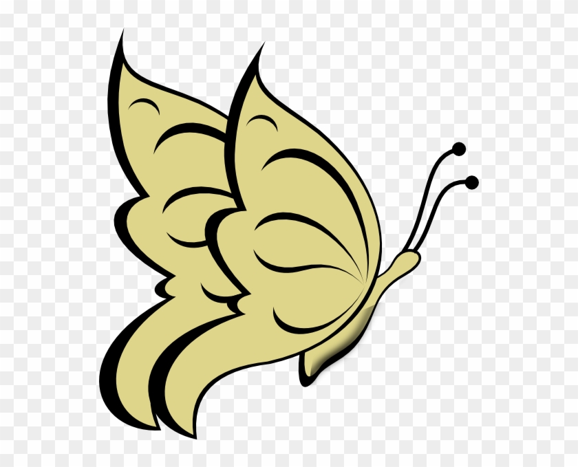 Pure Gold Butterfly Clip Art - Butterfly Clip Art - Png Download
