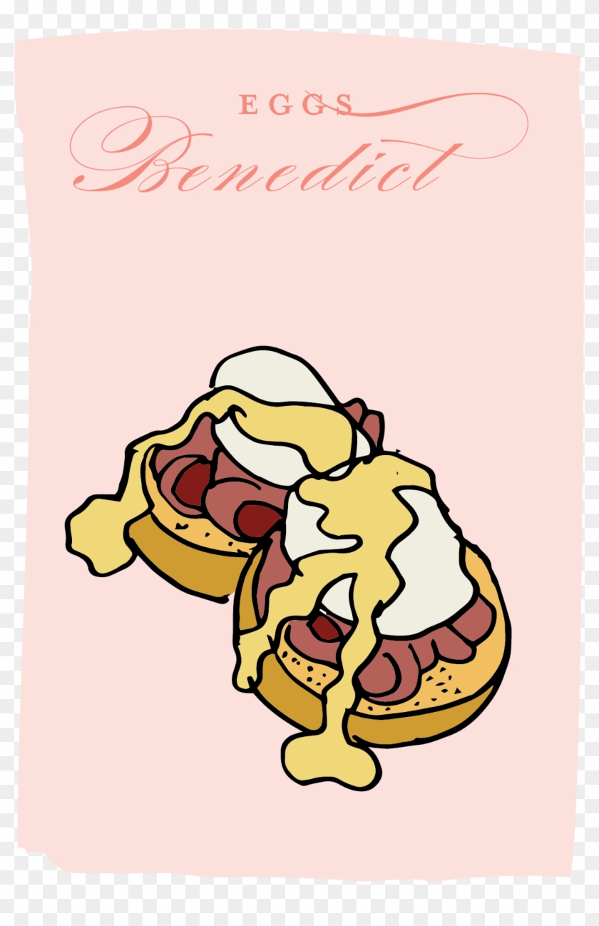As Every Food Ever Created, The Origins Of The Brunch - Eggs Benedict Cartoon Transparent Clipart #3383868