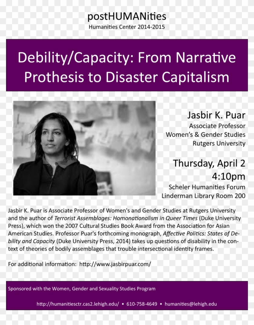 Puar Is Associate Professor Of Women's & Gender Studies - School Community Clipart