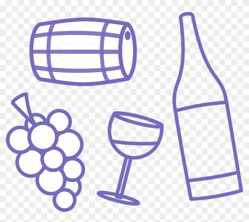 Wine Barrel Glass Drink Cellar Beverage Vine - Barrel Clipart #3383929