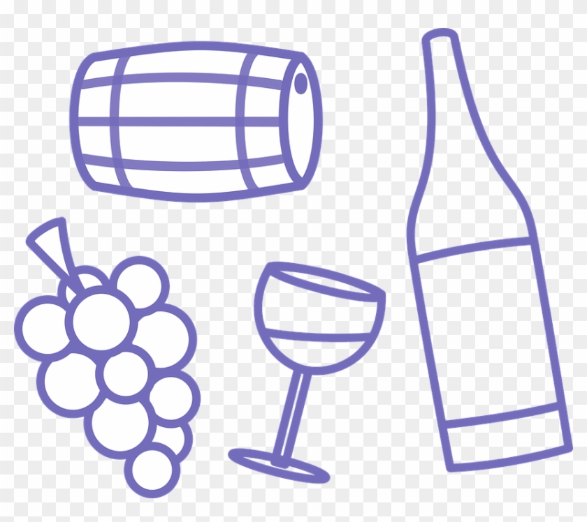 Wine Barrel Glass Drink Cellar Beverage Vine - Barrel Clipart